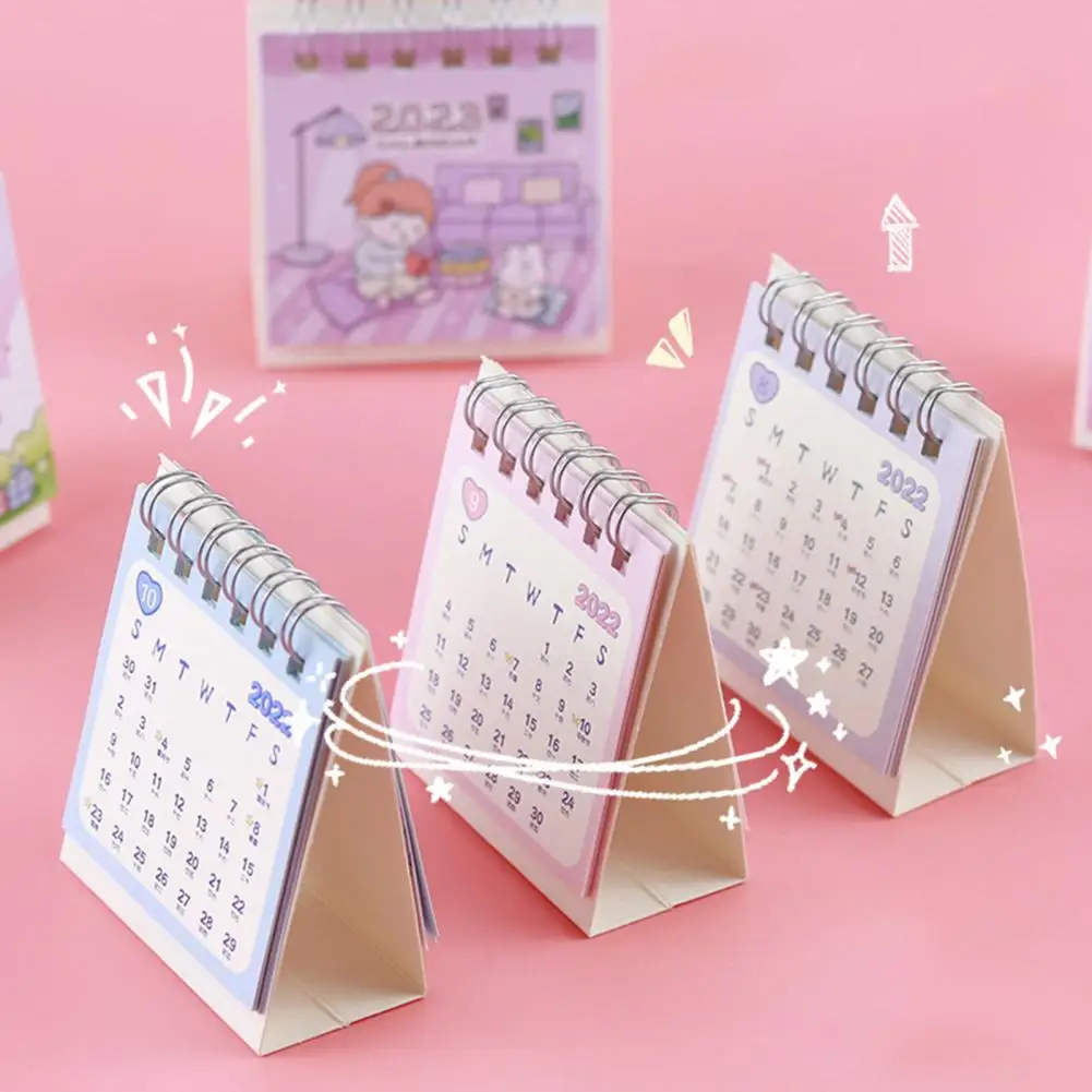 

Table Calendar Record Date Delicate Practical 2023 Desk Calendar School Supplies