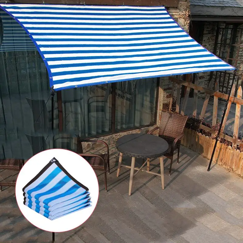 

85% Shading HDPE Sunshade Net Blue White Greenhouse Plants Sun Shade Sail Pergola Swimming Pool Awnings Balcony Furniture Cover