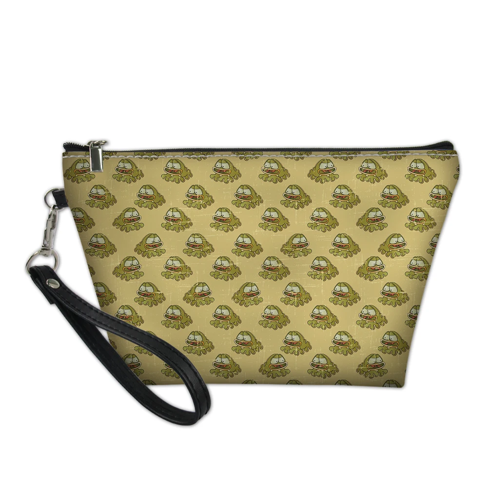 Cute Frog Pattern High Quality Cosmetic Bag Bathroom Travel Zipper Washing Bag Lightweight Women Reusable Neceser