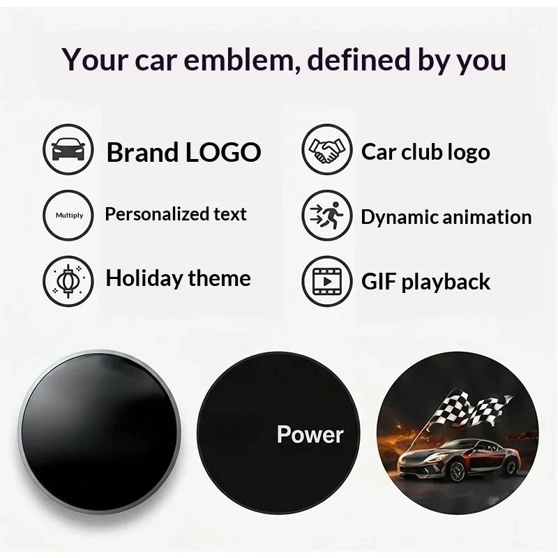 Настраиваемая эмблема для автомобиля – умный LED-дисплей для BMW, отображение логотипов, GIF-файлов, текста, ночное видимость в темноте (art.: 3920dc6acd92d) - 3920dc6acd92d