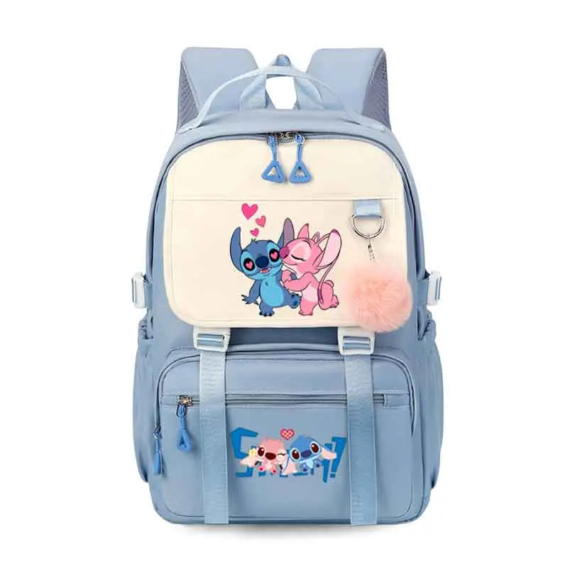Рюкзаки с несколькими карманами для мужчин и женщин школьные ранцы Лило Стич