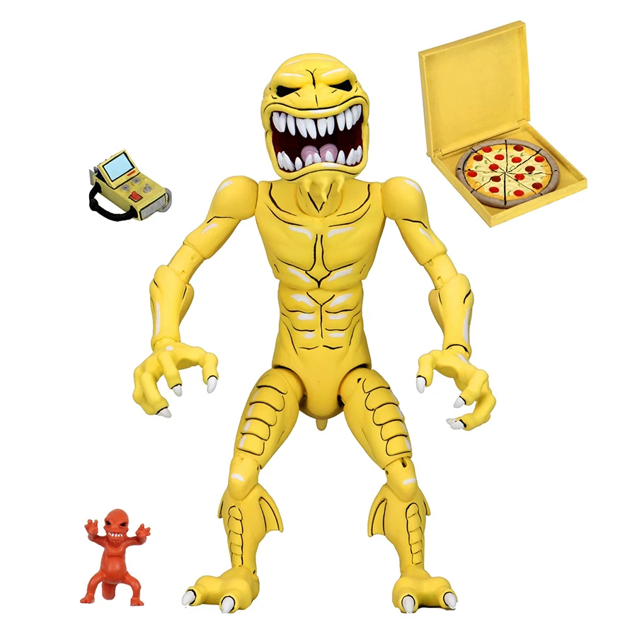 

7-inch Cartoon Version Of The Ultimate Pizza Monster Moves Alien Figure Toy neca#011