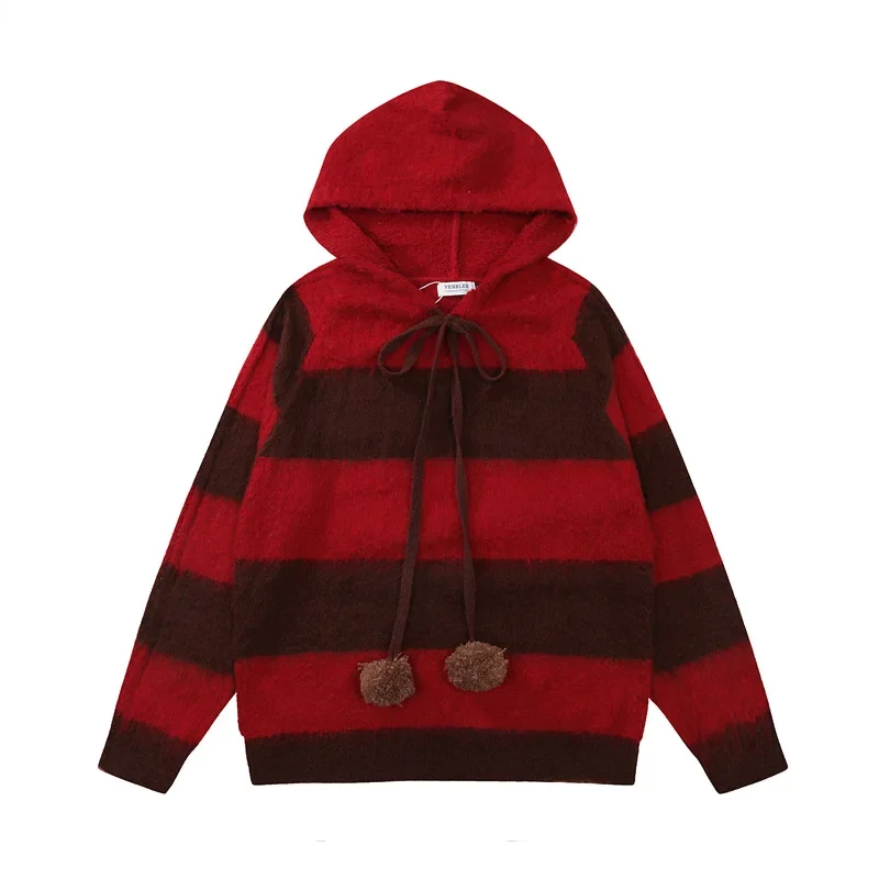 Tangshu модный осенний новый мужской и женский свитер 2024 повседневный винтажный