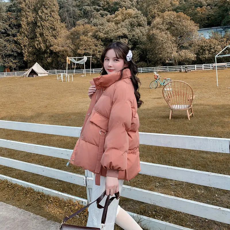 Cotton Coat Women 2022 New Bread Clothes Korean Version of Loose Cotton Women's Short Winter Warm Coats Jackets Tide Female Lady