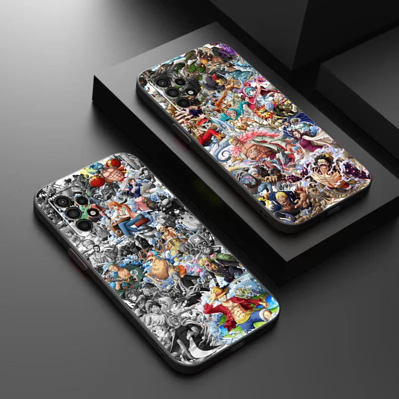 

One Piece Anime Phone Case For Samsung Galaxy A32 4G 5G A51 4G 5G A71 4G 5G A72 4G 5G Carcasa Coque Soft Liquid Silicon