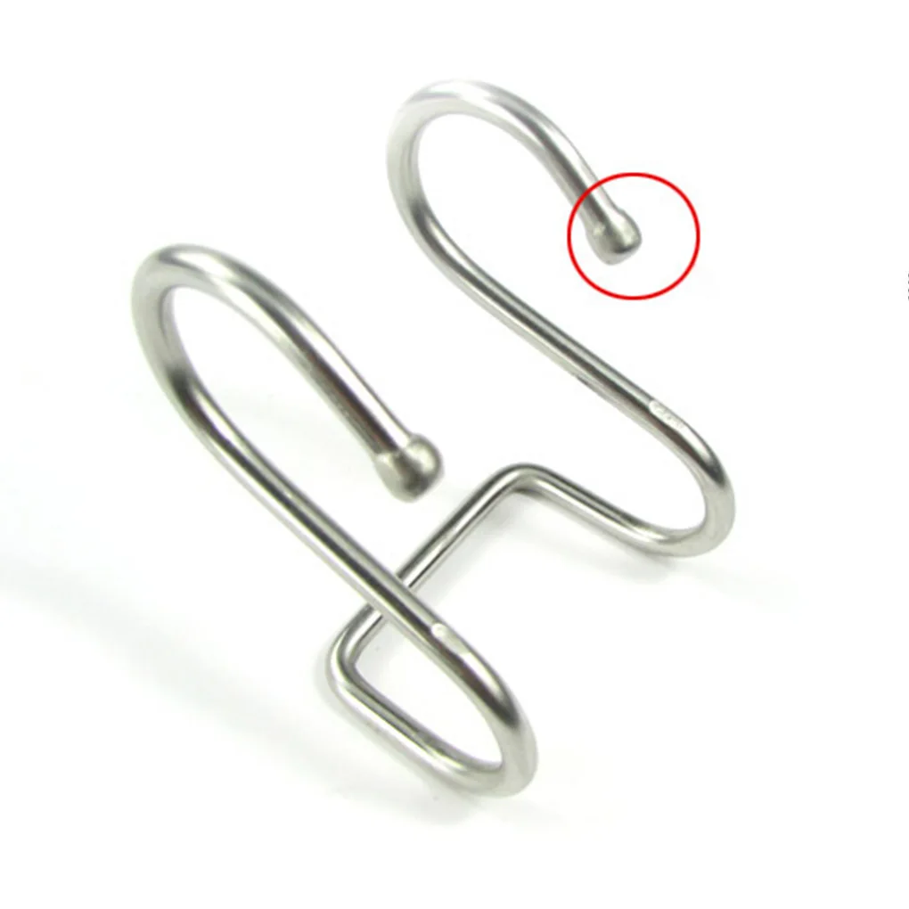 

Stainless Steel Double S-Shaped Hook Over Door Wall Hanger Clothes Holder Rack Shelf Decoration for Bathroom Use