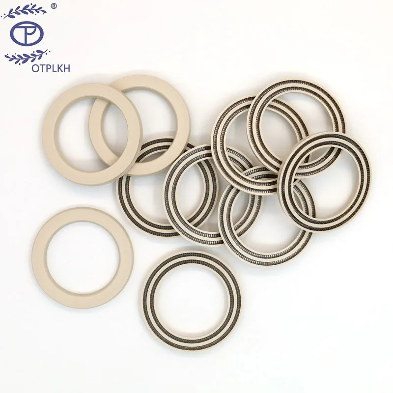 Пружинное уплотнительное кольцо для вала PEEK. Кольцо с пазом. уплотнение двойной