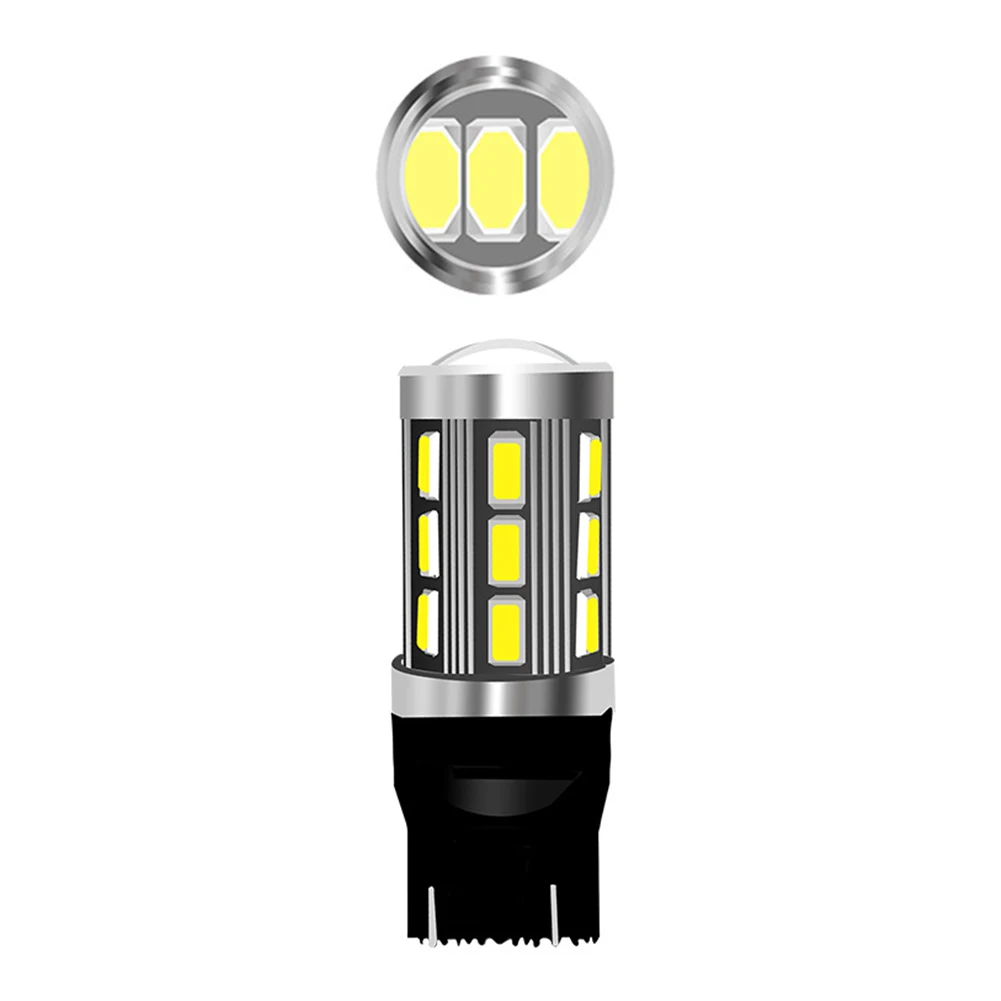 

2PCS 7443 5630 18SMD Brake Light LED Car Turn Signal DRL Side Light Xenon White 200LM 6500K Aluminum Alloy Car Turn Signal Light