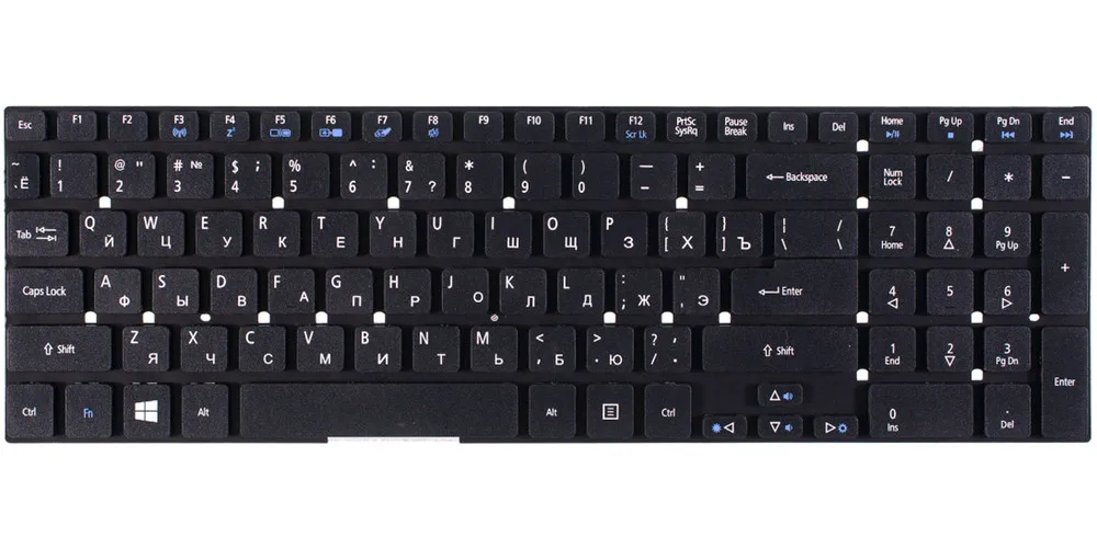 Клавиатура черная для Compal PK130N41A04 |
