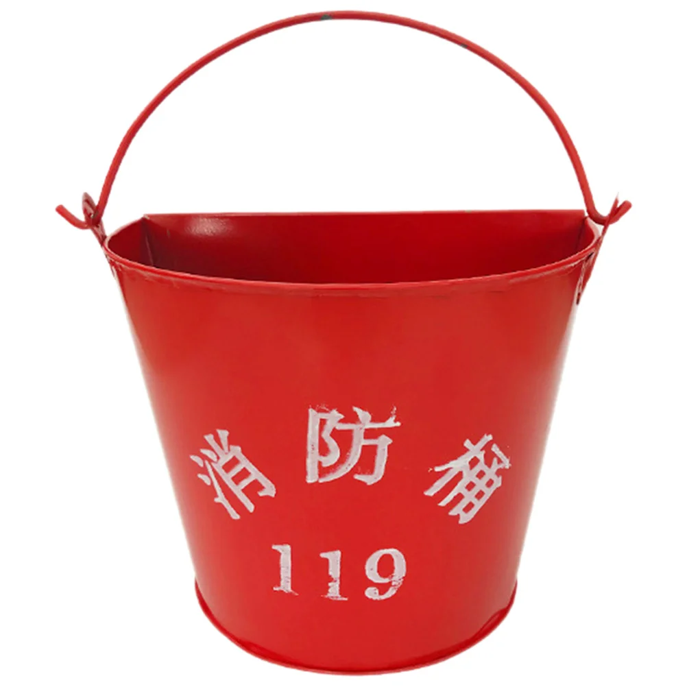 

Bucket Pail Sand Metal Buckets Iron Ice Container Fire Mini Storage Water Utility Extinguisher Flower Beach Party Industrial