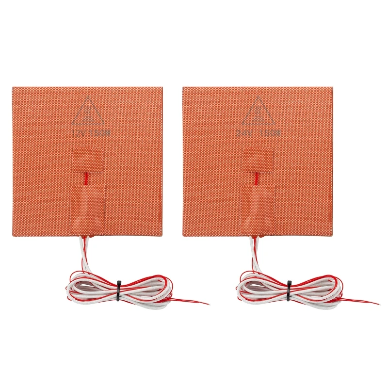 

12/24V Silicone Heater Pad Heatbed 3D Printer Hotbed 6"X6" (150mm X 150mm) 150W