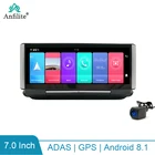 Автомобильный видеорегистратор, 7 дюймов, Android 1080, камера заднего вида, G-датчик, Автомобильный видеорегистратор, монитор, 4G, Wi-Fi, GPS-навигация, сенсорный экран P, видеорегистратор