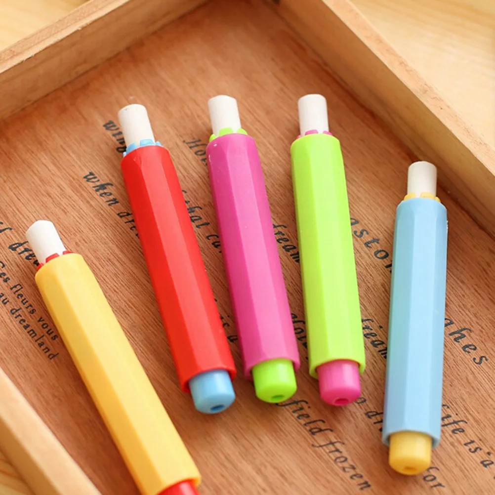 

5 Color Health Non-toxic Chalk Holder Chalk Clip Colourful Chalk Holders Clean Teaching Hold For Teacher Children Stationery