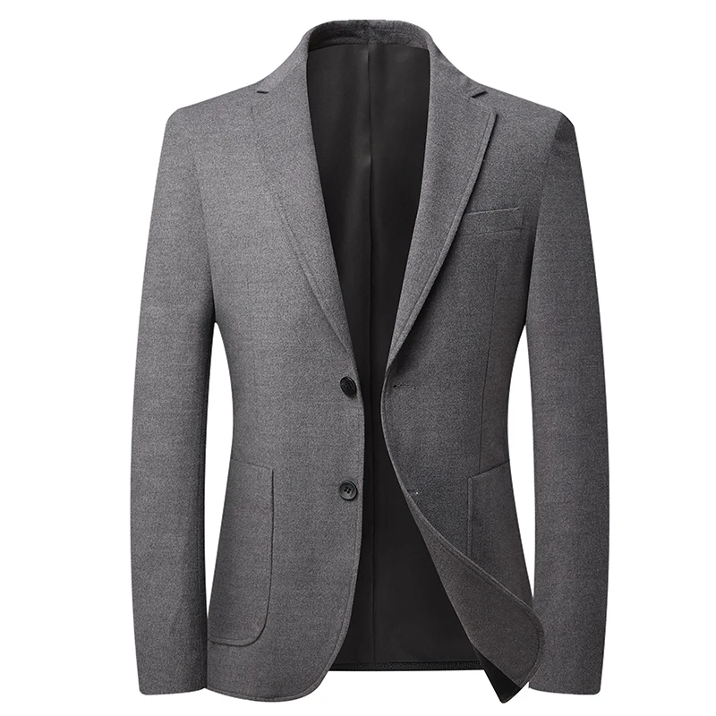

Boutique Suit Jackets Korean Fashion Men Coats Wool Blends Business Casual Wedding Banquet Dress British Gentleman Male Blazer