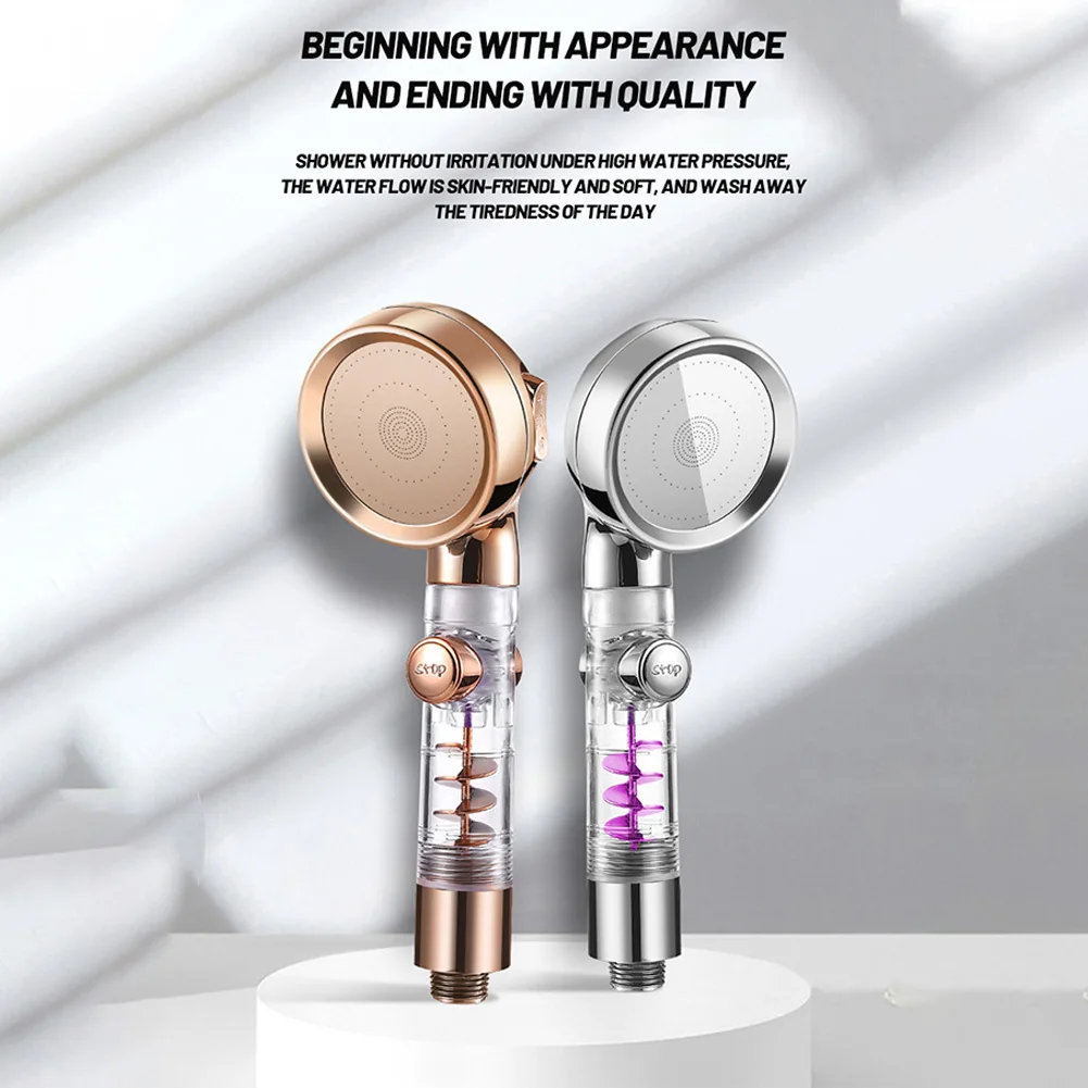 

Bathroom Shower Head Water Saving Flow 360° Rotating Shower Head With Small Fan High Pressure Spray Faucet Replacement Parts