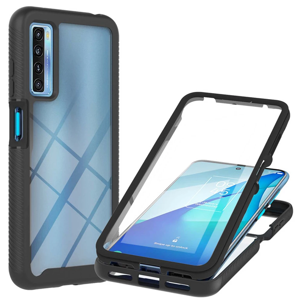 

Crystal Case For TCL 20L Plus Back Cover Front Screen Protect Case for TCL 20S 10L Shell TCL 20 L 20 Lite Plus Revvl 6 Pro Funda