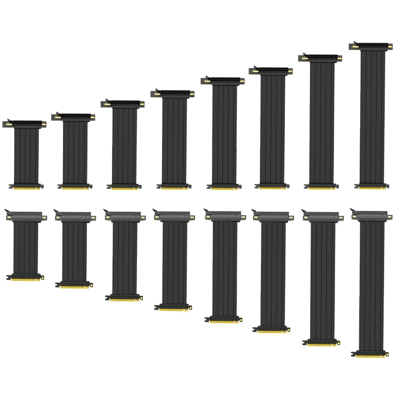 

E9LB Full Speed ​​PCIE 4.0 X16 Riser Shielded Extender с защитой от заедания для вертикального графического процессора