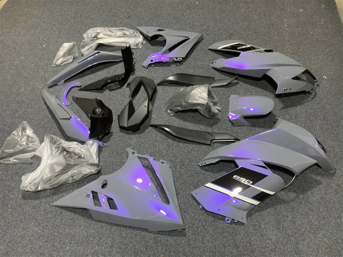 Комплект обтекателей для мотоцикла подходит Kawasaki ER-4F 09-11 лет ER-6F 2009 2010 2011