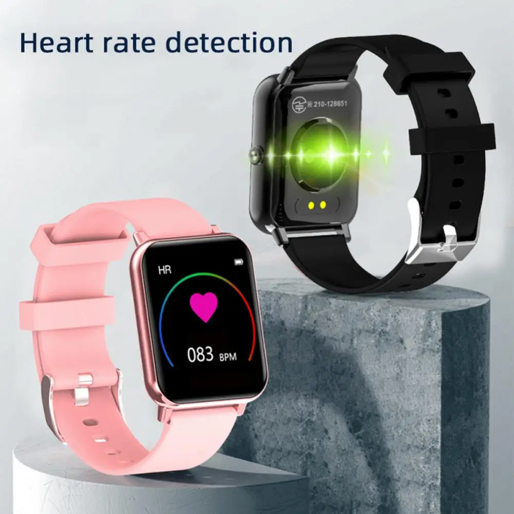 

170mah Large Screen Watch Super Long Standby Blood Pressure Monitoring Smart Bracelet 1.69inch Smartwatch For Android Ios