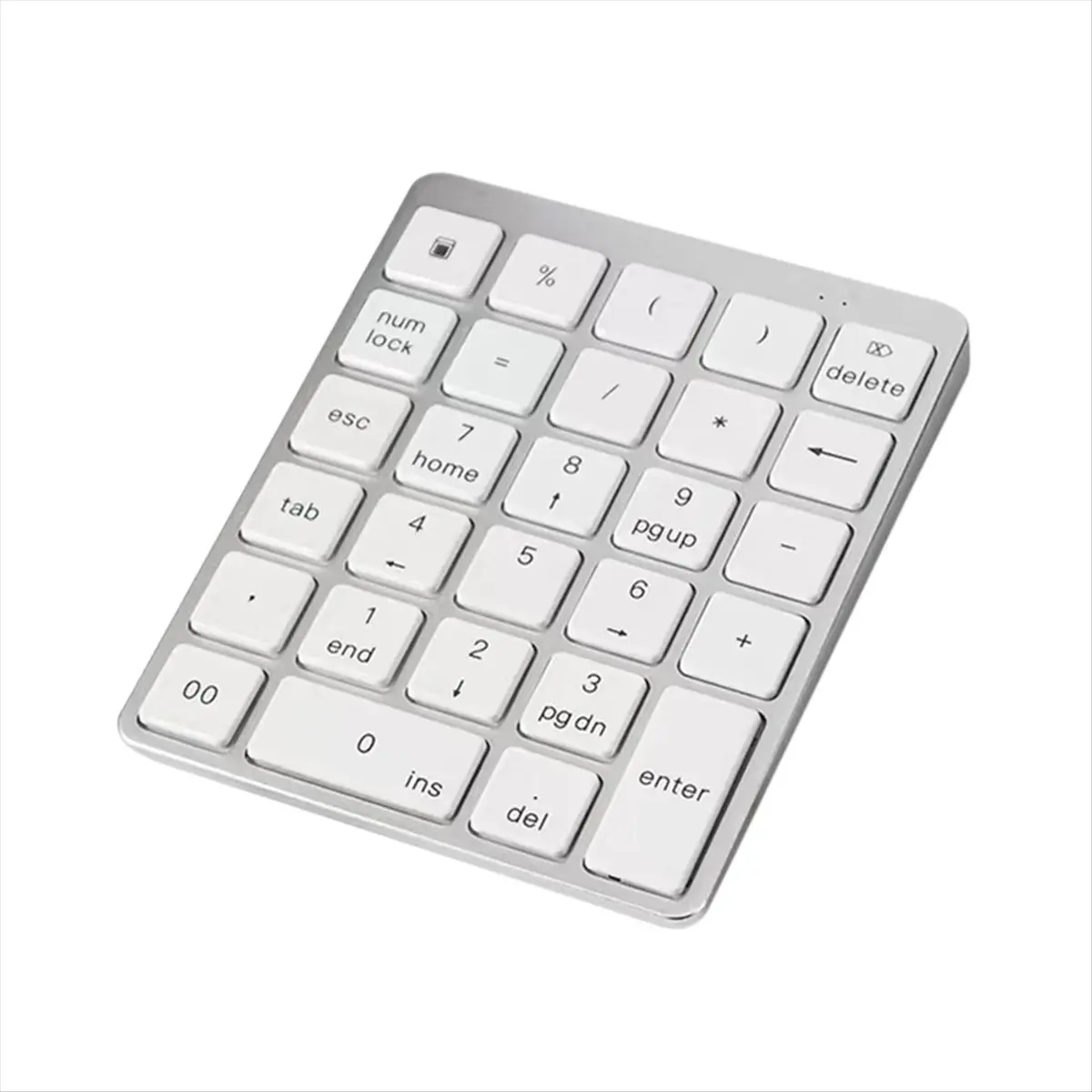 Фото [VALUE PACK] Bluetooth-клавиатура с цифровым блоком, 28 клавиш, портативная беспроводная клавиатура для планшетов, ноутбуков, перезаряжаемая цифровая панель с цифрами №2