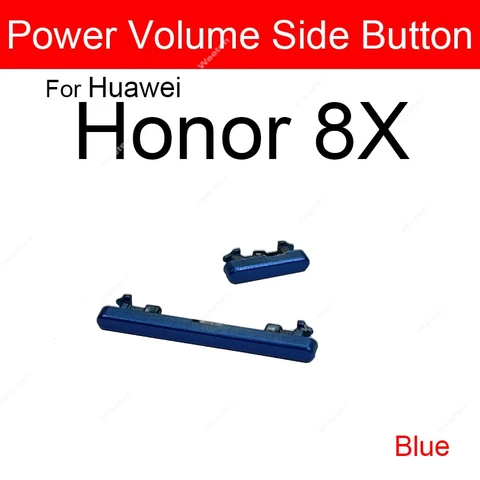Боковая кнопка включения/выключения питания для Huawei Honor 8X 8C 8A 8X Max Enjoy Max, кнопка питания и боковой выключатель громкости, запасные части