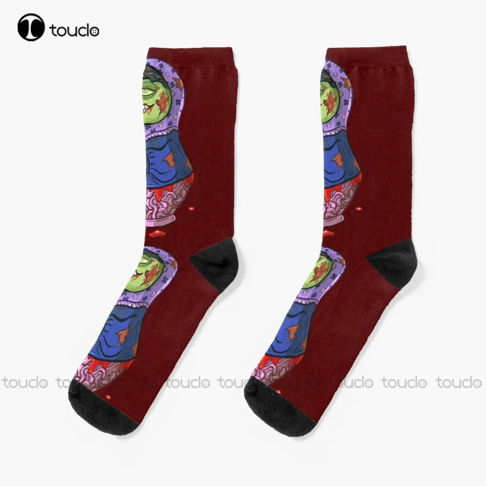 Zombie Russian Doll Halloween Costumes Socks Cute Socks Fashion Creative Leisure Funny Art Abstract Oil Painting Socks Funny