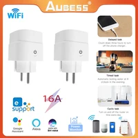 aubess 16a eu plug ewelink wifi power monitor smart socket works smart home with tuya smart life app control alexa google hom