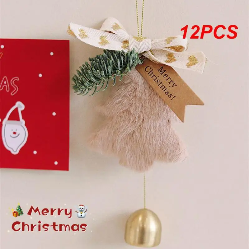 

12PCS Pendant Easy To Clean Durable Wear Resistance Reusable Quality Christmas Decoration Pendant Plush Pendant Door Hanging