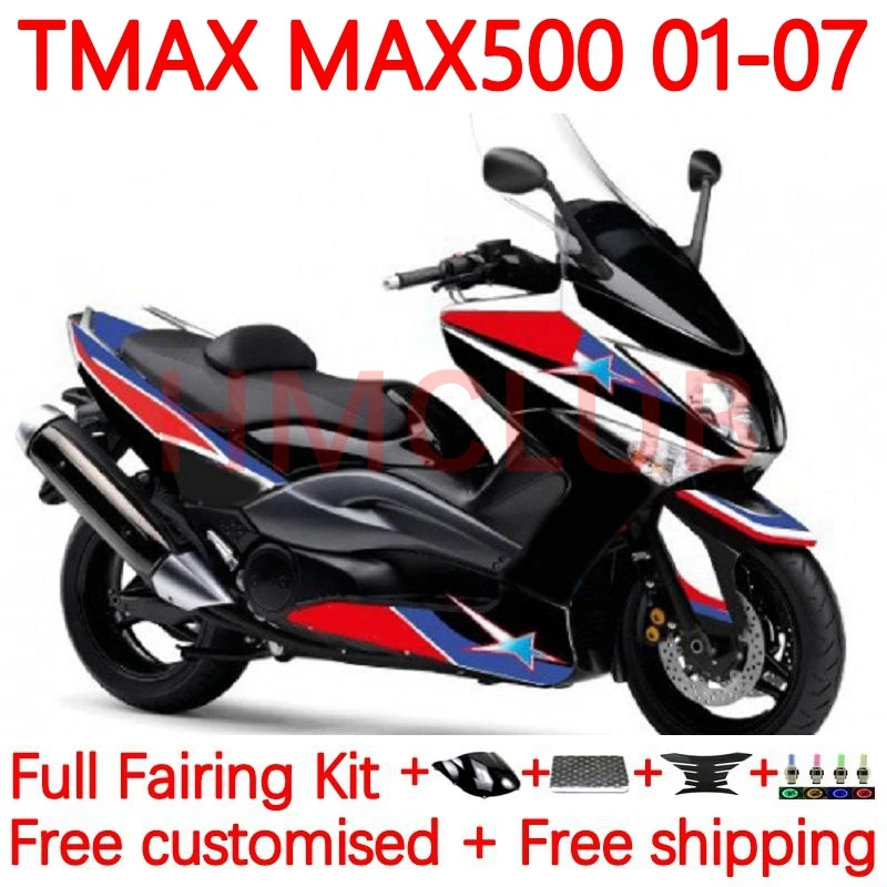 

Флейта для YAMAHA MAX500 TMAX XP500 MAX 500 T TMAX500 2001 2002 2003 2005 2006 2007 обтекатель 48No.56 синие звезды