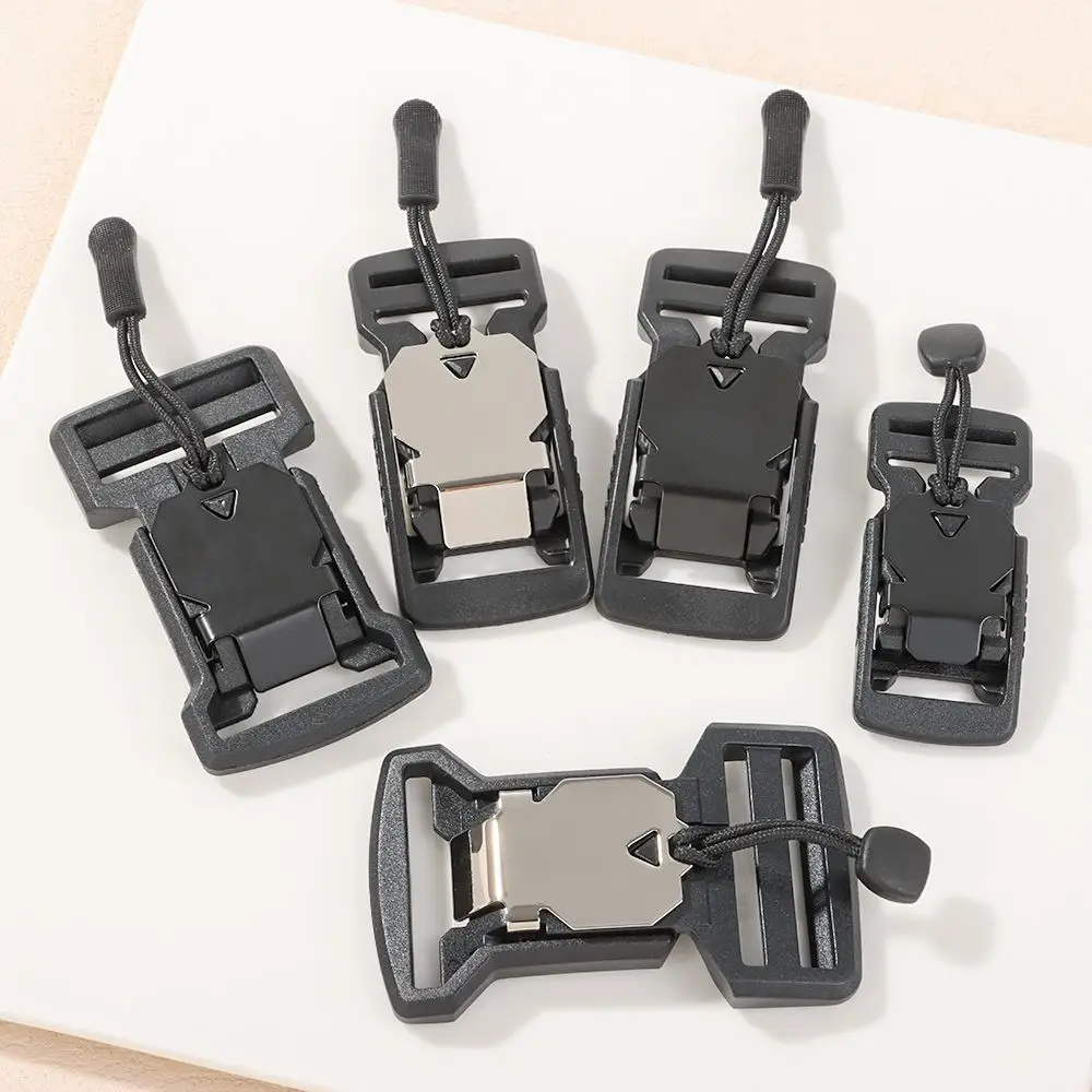

Military Accessories for Men Black Quick Release Buckle Tactical Belt Buckle Molle Backpack Buckle Magnetic Buckles