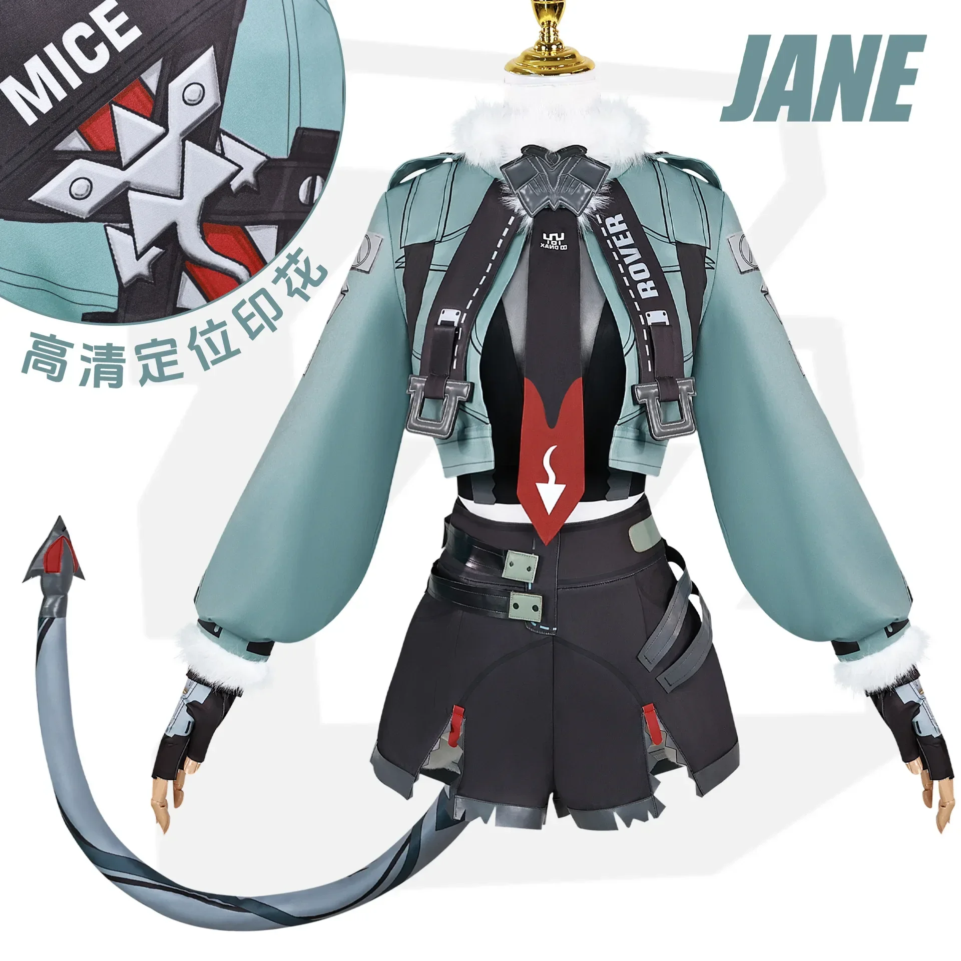 Фото Аниме Zenless Zone Zero Jane Doe косплей костюм реквизит мультфильм костюм рельефная одежда на Хеллоуин реальный подарок на Рождество №1