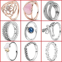 Hot Sale S925 Sterling Silver Closely Inlaid Three Ring Snake Bone Chain Pattern Pan Ring For Women Brand Jewelry Anniversary