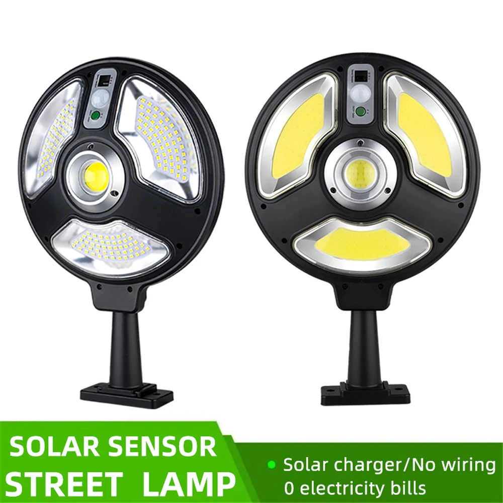 

Уличная лампа на солнечной батарее, 100 светодиодов, датчик движения, 180 широкий угол освещения, суперъяркая Водонепроницаемая настенная лам...
