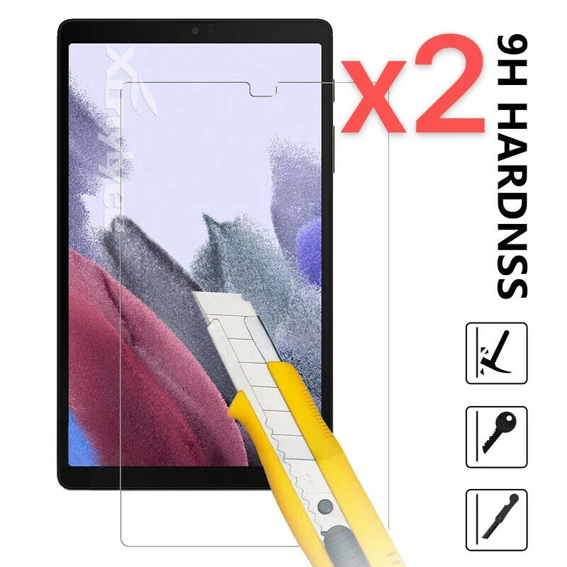 

2Pcs Tablet Tempered Glass Screen Protector Cover for Samsung Galaxy Tab A7 Lite Full Coverage Screen