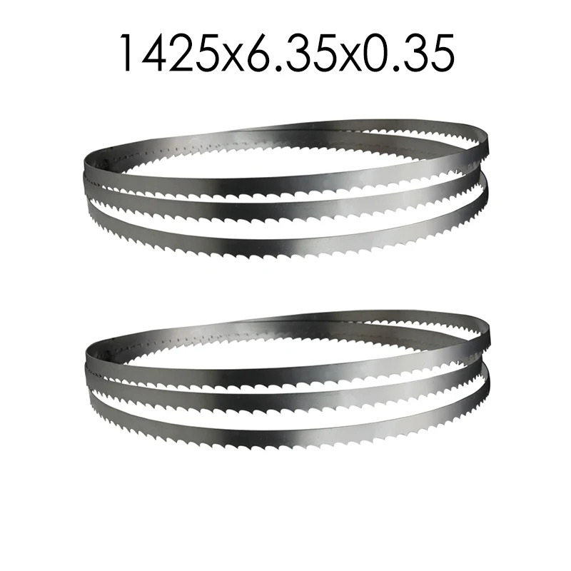 

2pcs For Delta Einhell 8” Band Saw Wood Plastic Metal Cutting 1425mm Bandsaw Blade 1425x6.35x0.35mm 6 10 14 Woodworking Tools