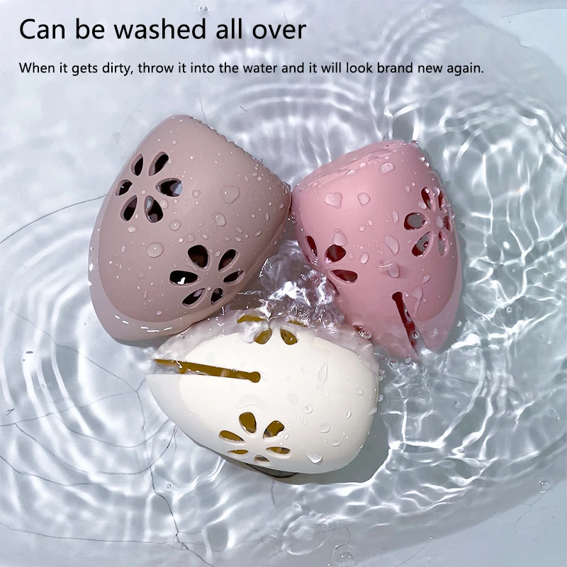 Портативная дорожная губка для макияжа органайзер хранения силиконовых яиц с