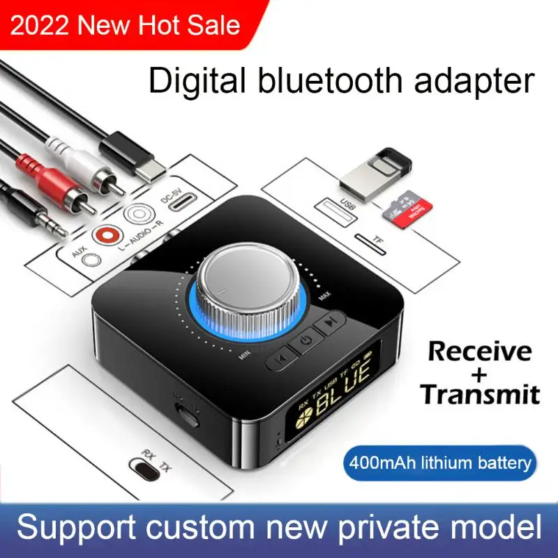 

Bluetooth-compatible5.0 Audio Transmitter Receiver 3.5mm RCA AUX Jack Stereo Music Wireless Adapter Dongle For PC TV Car Speaker