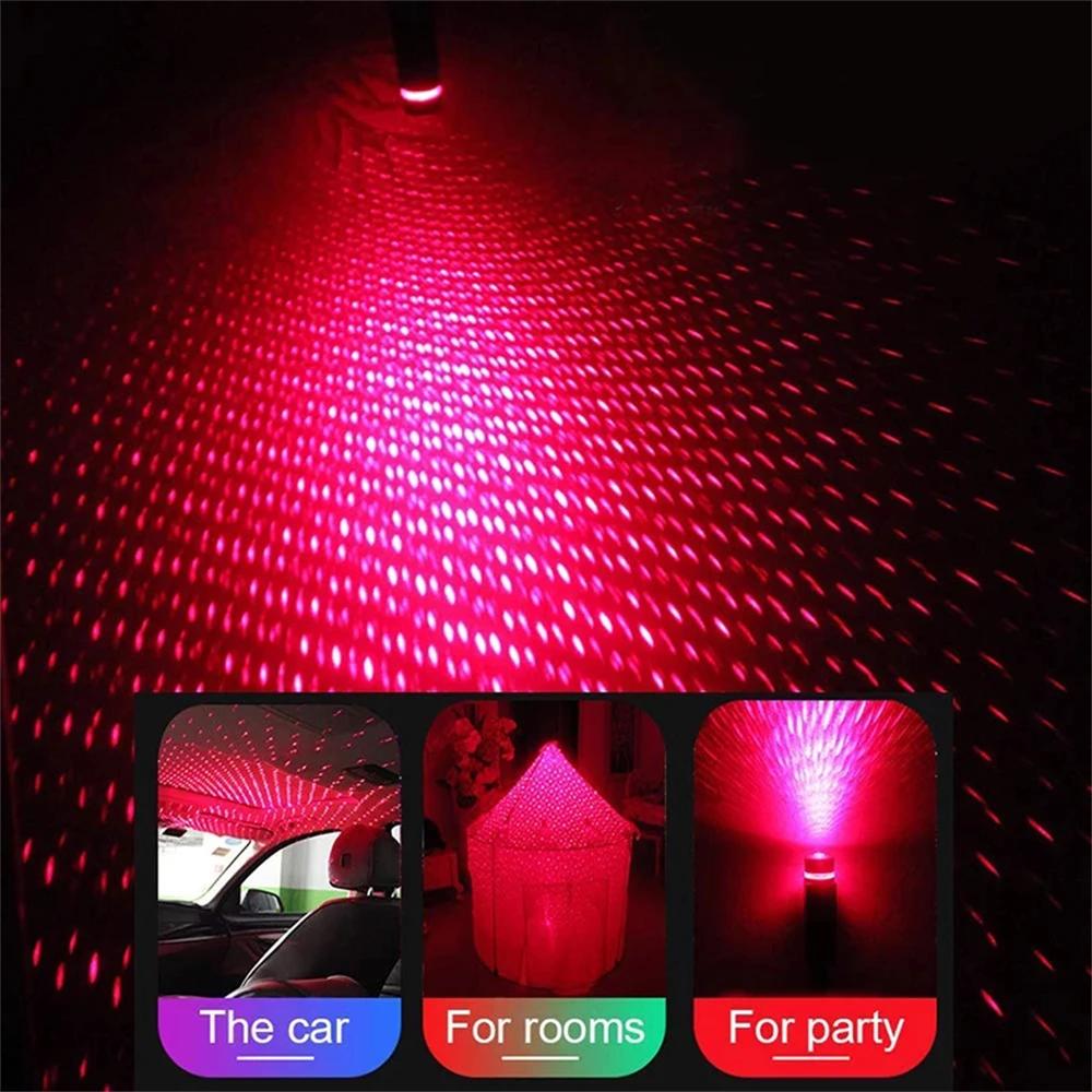 USB светодиодный вращающийся проектор Звездное небо Ночная лампа Романтический