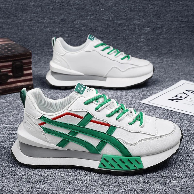

High Quality White Chunky Brand Man Casual Sneakers Fashion Lace-up Mens Sneakers Comfortabl Male Casual Shoes zapatillas hombre