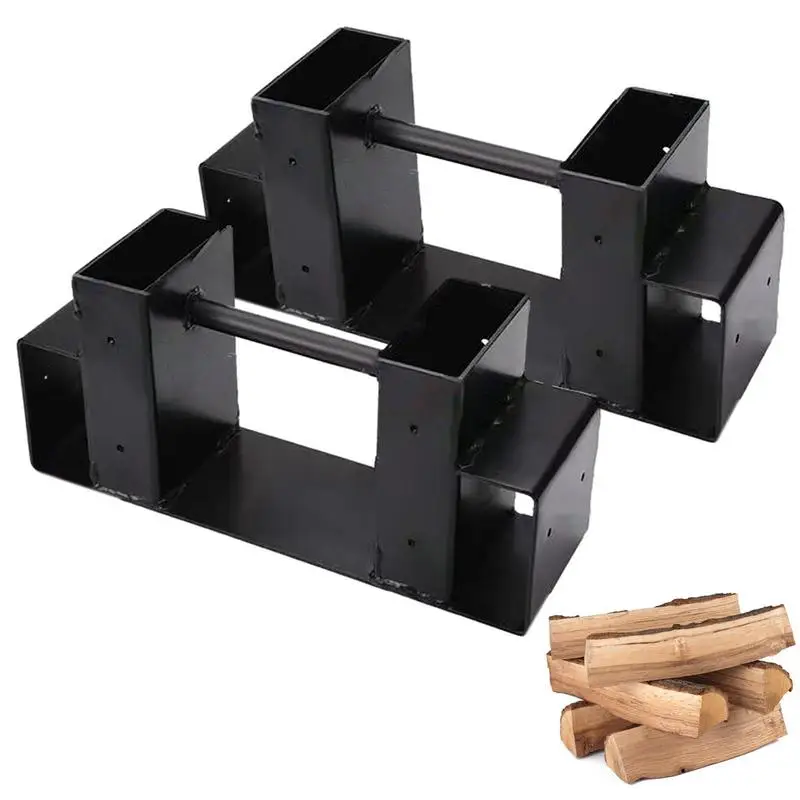 

Стеллаж для дрова, черный держатель для дрова с металлическим покрытием, стеллаж для домашнего сада, стеллаж для хранения для домашнего кам...