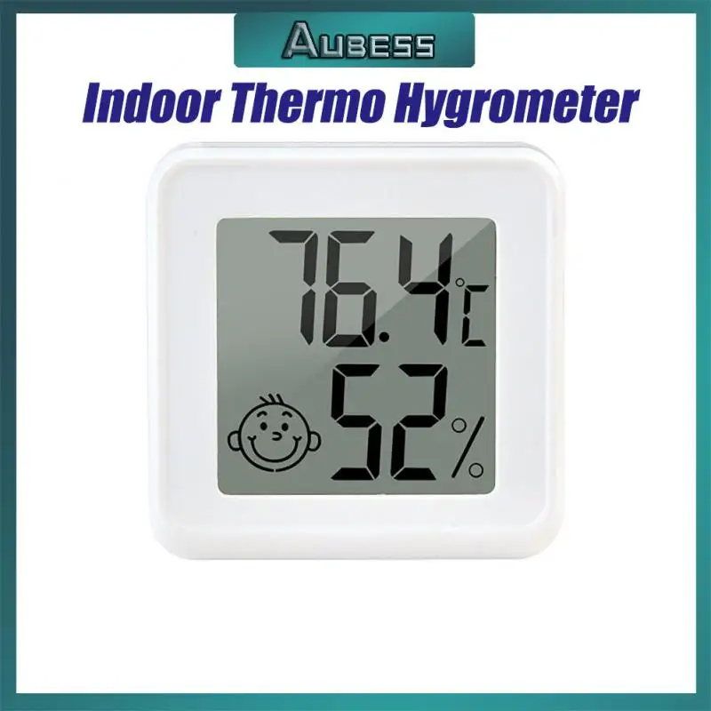 

Indoor Thermohygrometer Digital Celsius/Fahrenheit Thermohygrometer Mini Thermometer with Emotional Temperature and Humidity