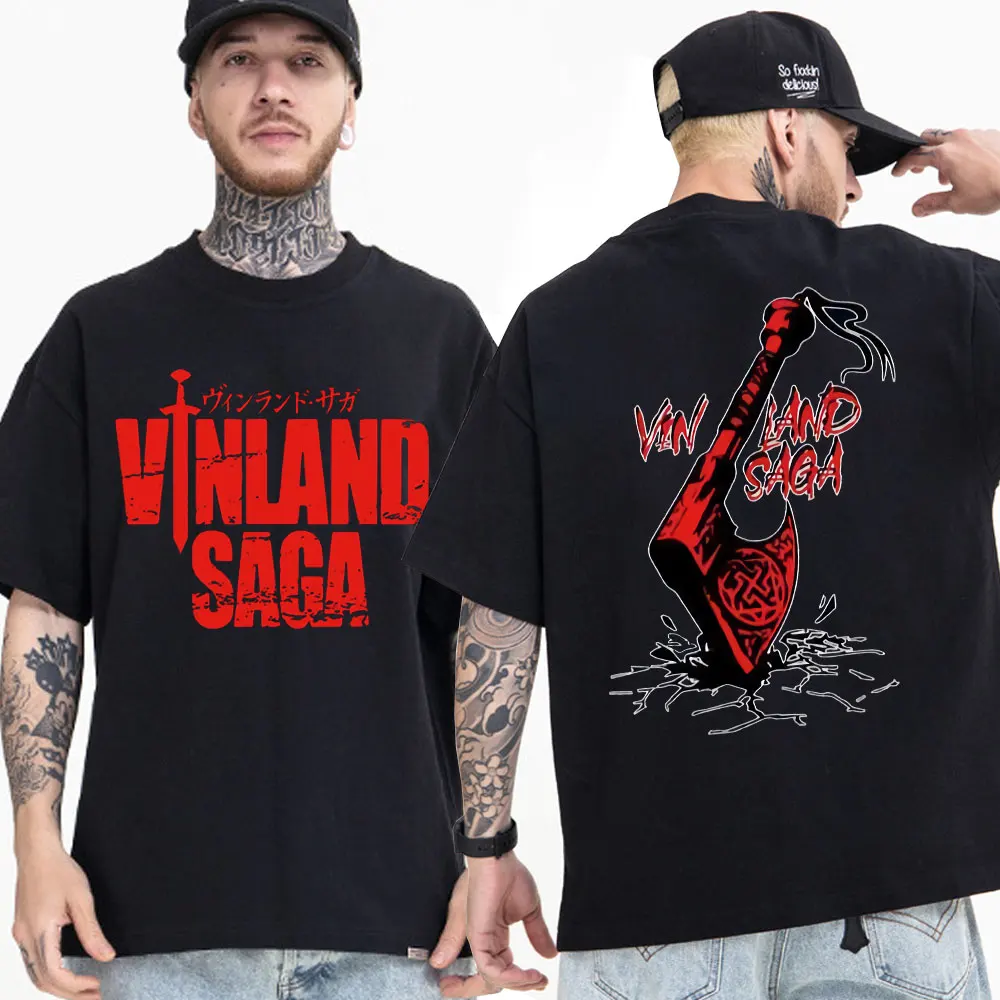 

Japanese Anime Vinland Saga Thorfinn Karlsefni Cosplay T-shirt Men Women Fashion Cotton T Shirts Oversized Streetwear Tee Shirt