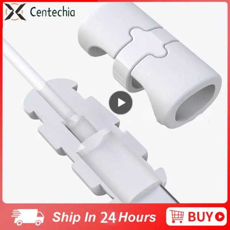 1-7 шт., Силиконовый протектор для кабеля