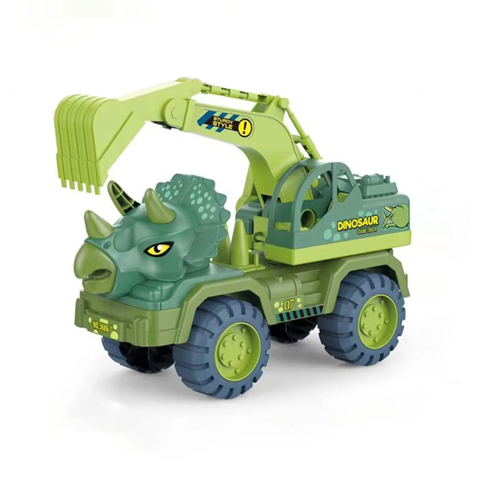 

Car Dinosaur Children's Toy Fall Resistance Gift Excavator Boy Education Kids Sewing Set for Boys