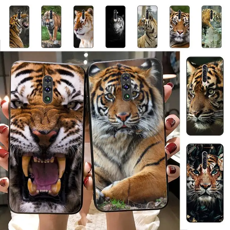 

Tiger Phone Case for Vivo Y91C Y11 17 19 17 67 81 Oppo A9 2020 Realme c3