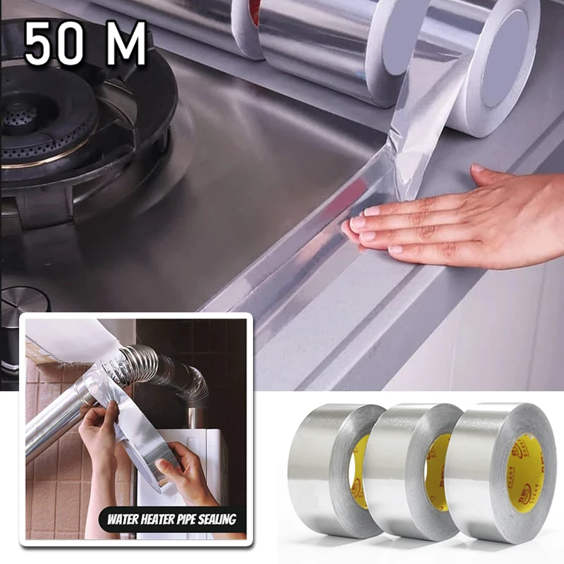 

Липкая лента для ремонта воздуховодов, 50/20/10 м, водонепроницаемая прочная клейкая лента для самостоятельного ремонта ковров, домашнего укра...