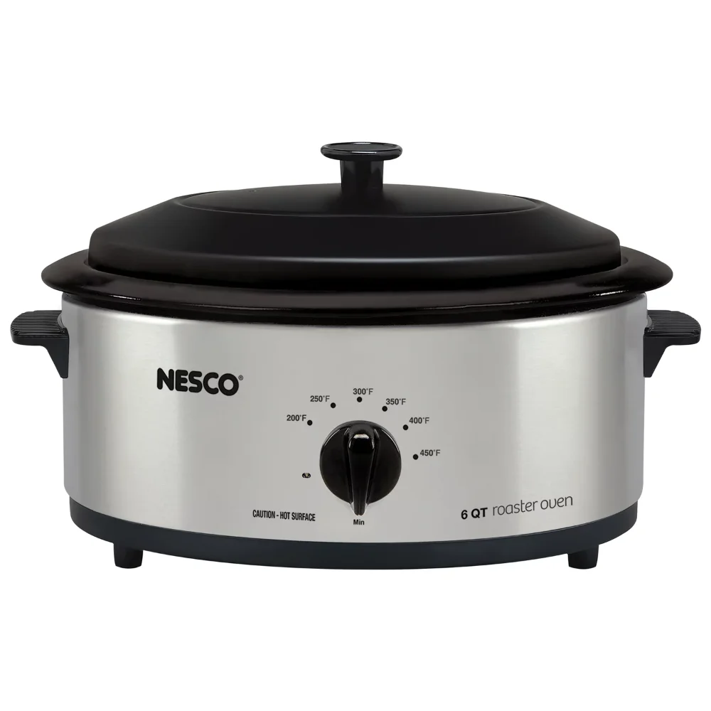 

NESCO 4816-25 6-Qt. 750 ватт жаровня с фарфором Cookwell (серебристый)