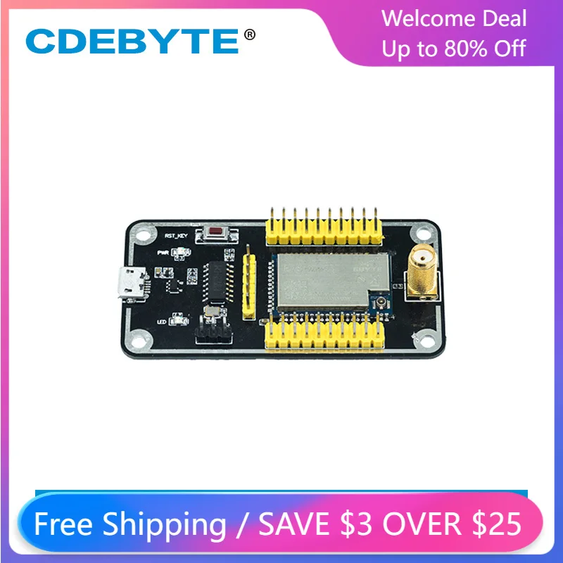 

CDEBYTE ASR6505 LoRaWAN LoRa LinkWAN SoC USB тестовая Плата USB для TTL E78-400TBL-01A для серии ASR6501 E78, тестовая плата RF модуль