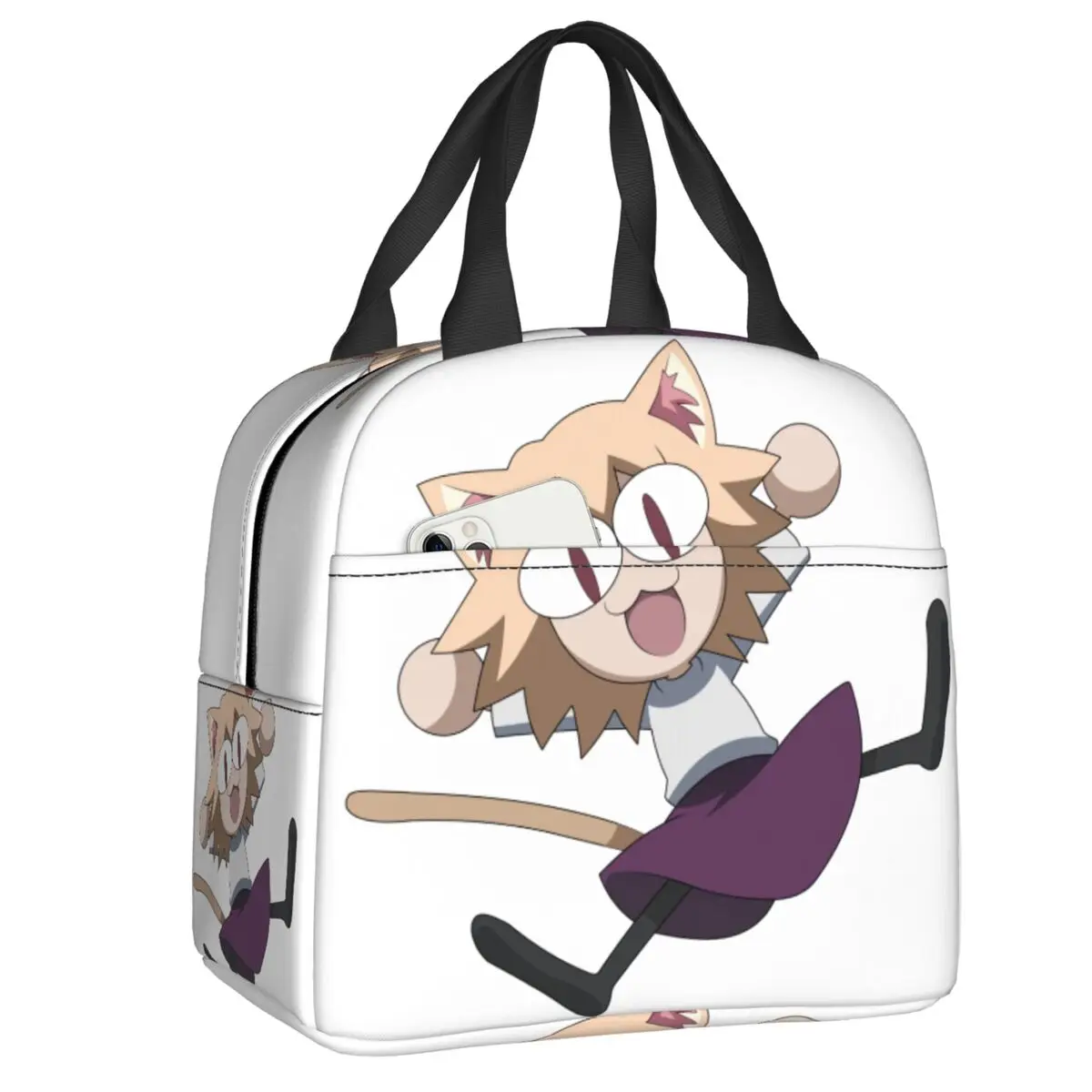 

Изолированные сумки для обеда Happy Neco Arc для школы и офиса, с героями мультфильмов, комиксов, для игр, водонепроницаемый термоохладитель, коро...