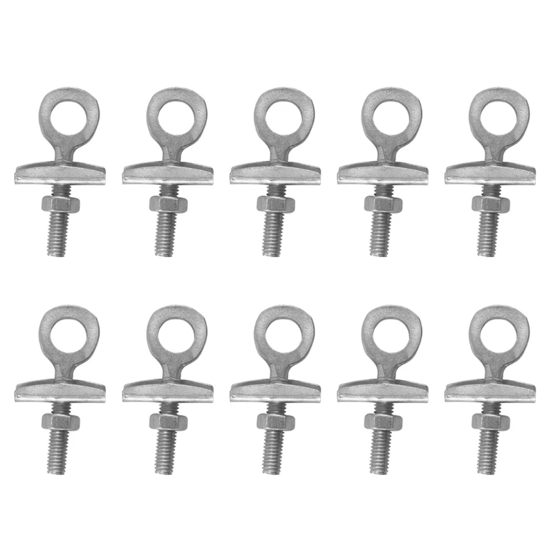 

10 Pcs Bicycles Chain Adjuster High Carbon Steel Bolts Bike Chain Tensioner Fastener for Single Speed Track Bicycles